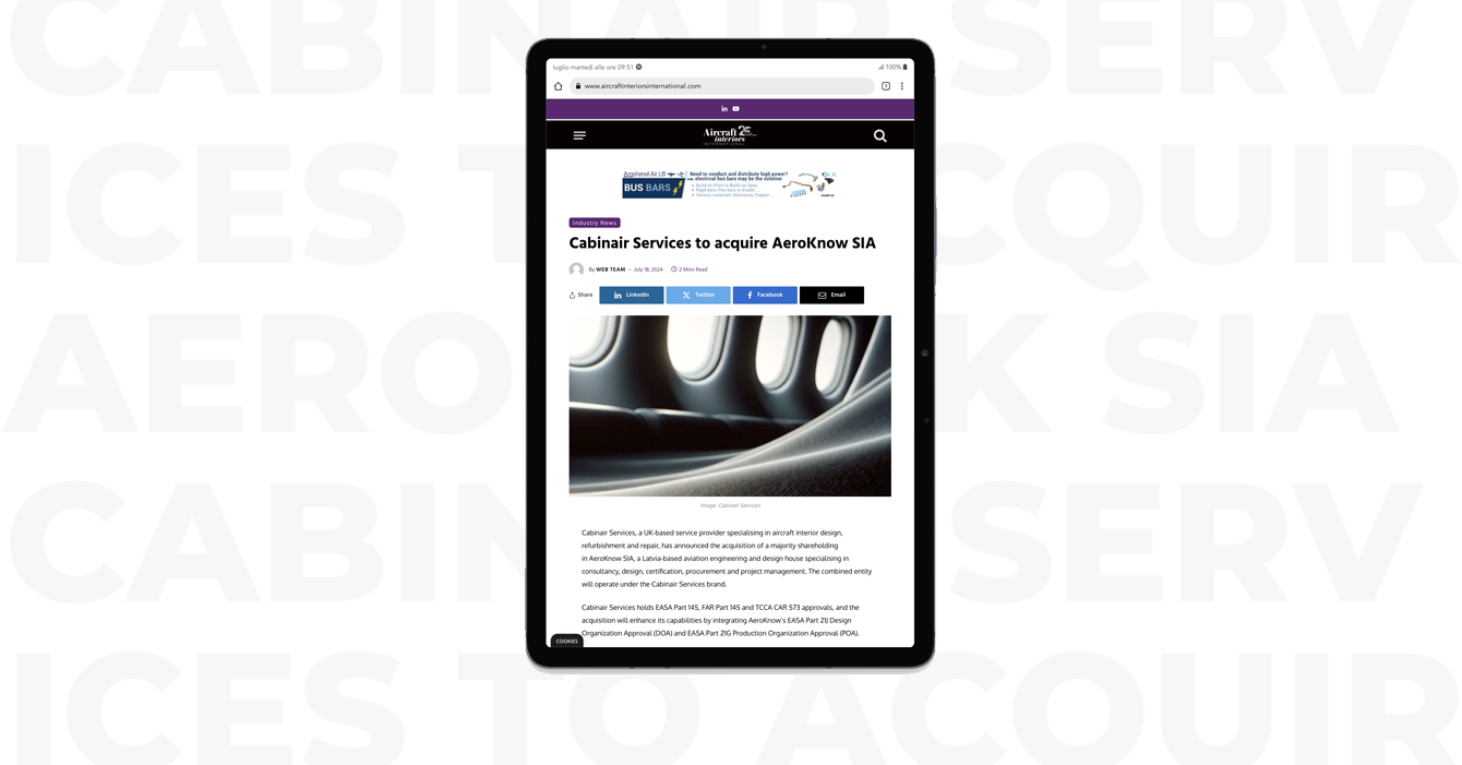 aircraft interiors international news