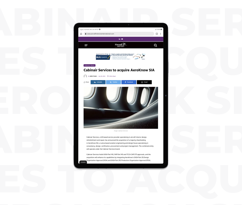 aircraft interiors international news