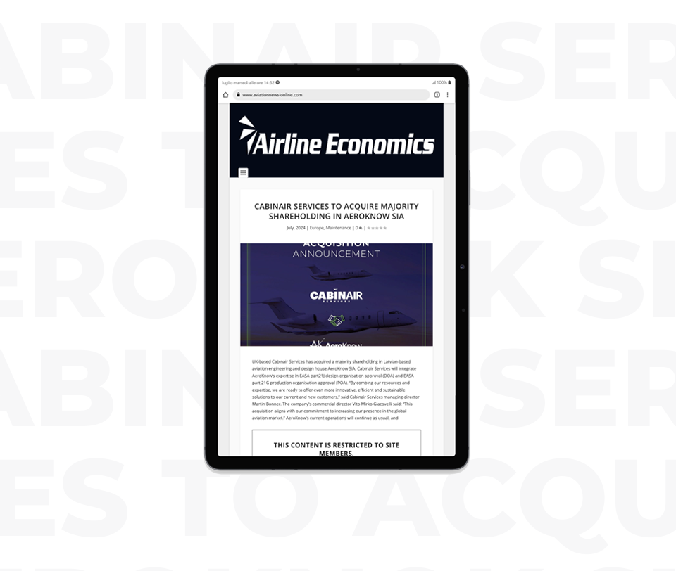 Airline Economics news