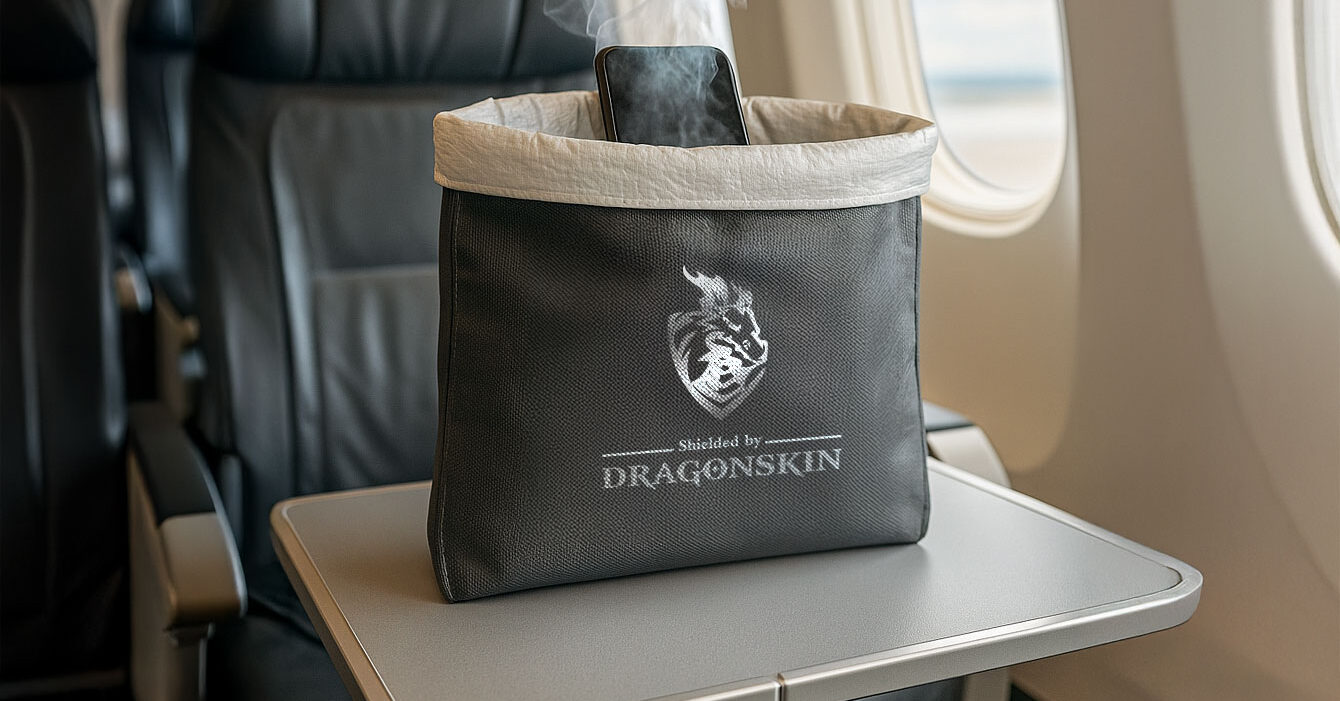 Lithium Battery Safety Bag for Airlines and Business jets