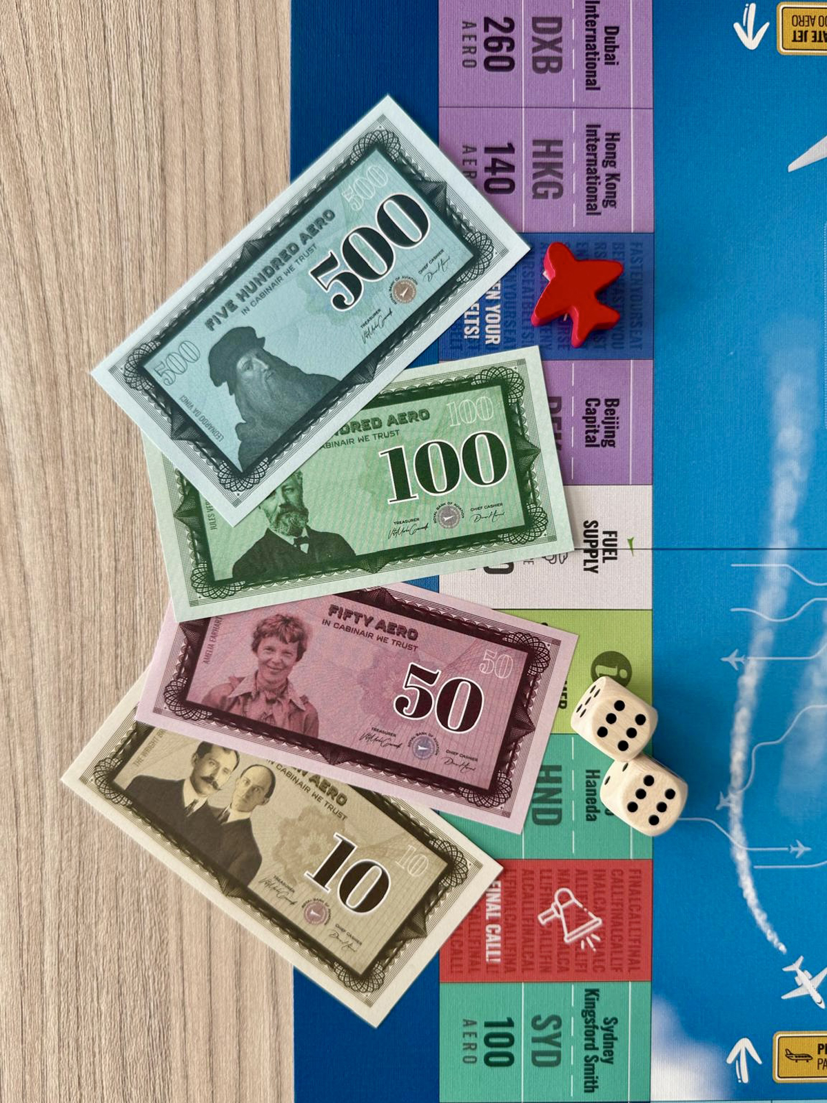 Aviopolis The aviation Board Game - Money
