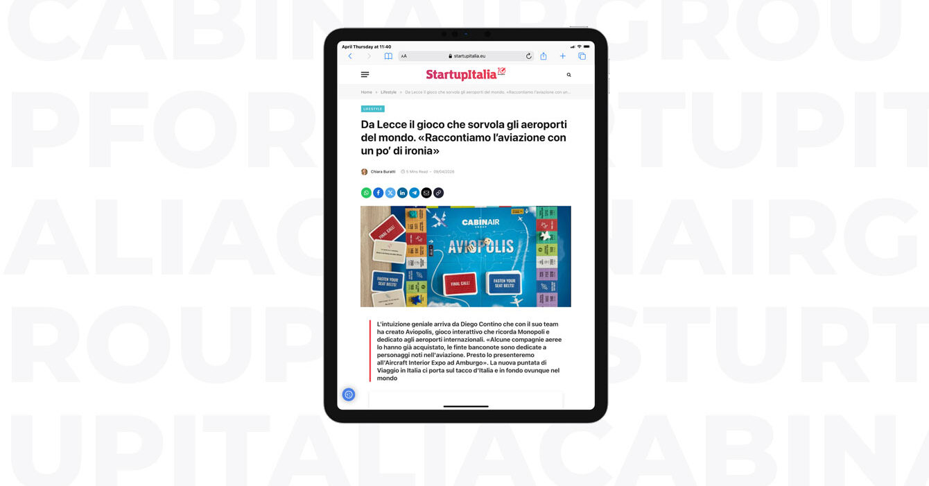 Cabinair Group for StartupItalia