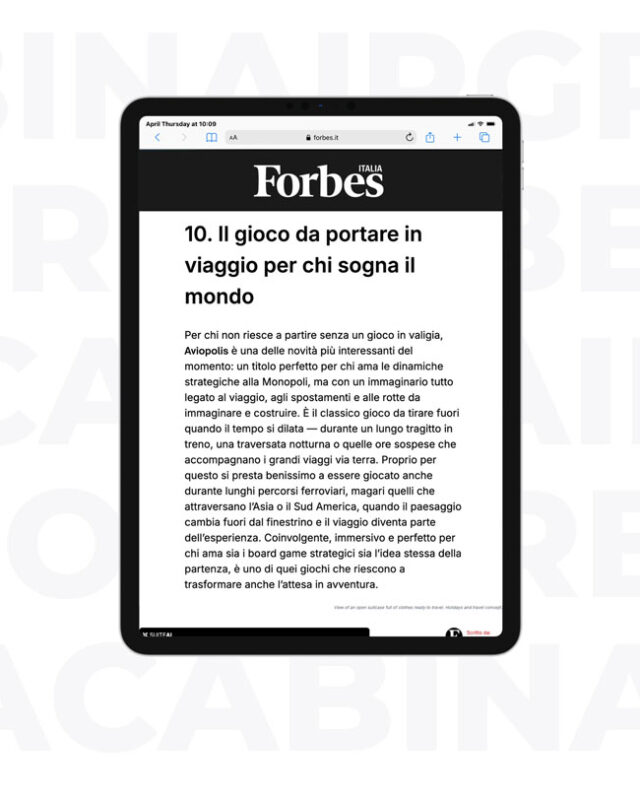 Cabinair Group for Forbes Italia Cabinair Group for Forbes Italia
