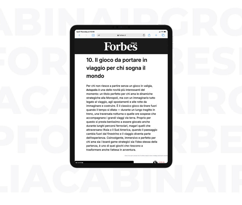 Cabinair Group for Forbes Italia