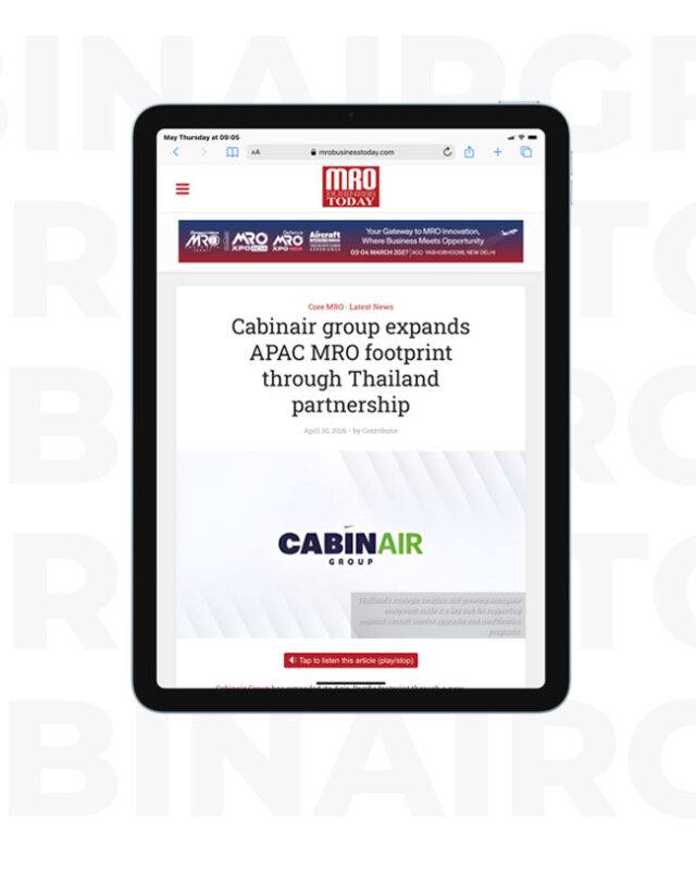 Cabinair group expands APAC MRO footprint through Thailand partnership